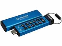 Kingston IronKey Keypad 200C (128 GB, USB C) (37546452) Blau