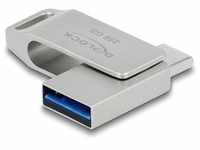 Delock USB 5 Gbps USB-C + Typ-A Speicherstick 256 GB - Metallgehäuse (256...