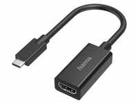Hama USB-C auf HDMI (HDMI), Data + Video Adapter, Schwarz