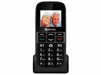Denver Handy BAS-18500EB, Dual SIM, schwarz (1.77", 0.08 Mpx, 2G), Tastenhandy,