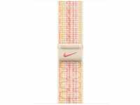 Apple MUJW3ZM/A, Apple Nike Sport Loop (41 mm, Nylon) Gelb/Pink