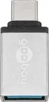 Goobay 56620, Goobay USB-C auf USB-A Adapter (USB-A, 3.20 cm) (56620) Silber