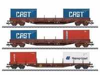 Märklin 47119 H0 3er-Set Containerwagen der SNCB (Spur H0)