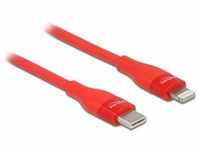 Delock USB-Kabel rot USB C - USB C 0.5 m (0.50 m, USB 2.0), USB Kabel