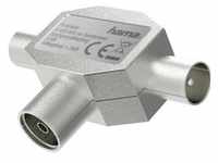 Hama Antennen-Verteiler, Koax-Kupplung- 2 Koax-Stecker, Metall (3.50 dB,...