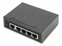 Digitus Industrieller 5-Port Gigabit PoE Extender (5 Ports), Netzwerk Switch,...