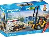 Playmobil 71528, Playmobil Gabelstapler mit Fracht (71528, Playmobil My Life)