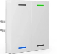 MDT BE-TAL55T2.01, MDT BE-TAL55T2.01 Taster Light 55 2fach RGB-W Temp.sensor