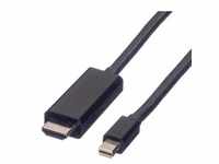 Value HDMI (Typ A) — DisplayPort (2 m, DisplayPort), Video Kabel