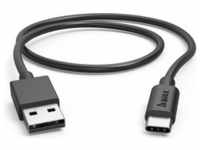 Hama Ladekabel, USB-A - USB-C, 0,5 m, Schwarz (0.50 m, USB 2.0), USB Kabel