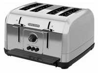 Morphy Richards 240130 Toaster 4 Scheibe(n) Gebürsteter Stahl, Toaster, Silber
