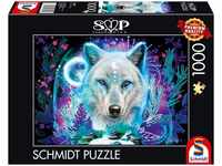 Schmidt Spiele Neon Arktis-Wolf, Schmidt Spiele Neon Arktis Wolf 1000 Teile (1000