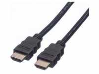 Roline HDMI High Speed Kabel mit Ethernet, TPE, schwarz, 5 m (5 m, HDMI), Video Kabel