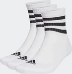 Adidas 3-Streifen Cushioned Sportswear Mid-Cut Socken (3 Paar) (40 - 42)...
