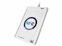 Plusonic Chipkartenleser USB NFC Card Reader, Speicherkartenlesegerät, Weiss