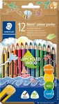 Staedtler 188 C12, Staedtler Buntstifte Noris colour jumbo Upcycled Wood 12er...