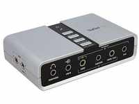 StarTech ICUSBAUDIO7D, StarTech 7.1 Channel USB Sound Card (USB 2.0) Silber
