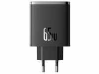 Baseus Wall charger OS-Cube Pro 2xUSB-C + USB, 65W (black) (Power Delivery), USB