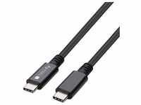 Techly USB 4 Gen 3 Type-C Cable M/M E-Mark 8K 40Gbps 100W PD 0.8m (0.80 m, USB 4.0),