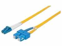Intellinet LWL Anschlusskabel LC/SC Singlemode OS2 (5 m), Netzwerkkabel