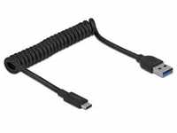 Delock USB 3.1 Gen 2 Spiralkabel (1.20 m, USB 3.1), USB Kabel