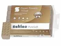 Satino by Wepa Papierhandtuch 2lagig V-Falz 24x23cm Recycling beige 4.000 Blatt,