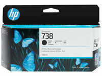 HP 498N4A, HP 738 130-ml Black DesignJet Ink Cartridge (B)