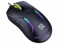 Sandberg LightFlow 6D Gamer Mouse (Kabelgebunden), Maus, Mehrfarbig