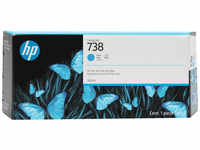 HP 676M6A, HP 738 300-ml Cyan DesignJet Ink Cartridge (C)