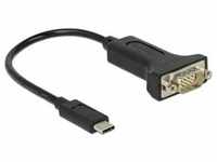 Delock Adapter USB-C>1x Seriell RS-232 (0.15 m, VGA), Schnittstellenkabel