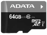 A-DATA Adata microSDXC Card (microSDXC, 64 GB, U1, UHS-I) (5827305) Schwarz
