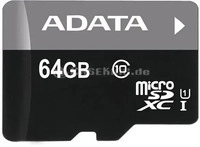 A-Data AUSDX64GUICL10-RA1, A-Data Adata microSDXC Card (64 GB, microSDXC, U1, UHS-I)