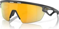 Oakley 888392619198, Oakley Sphaera Sportbrille (Matte carbon, Prizm 24K polarisiert,