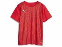 Puma, Jungen, Sportshirt, individualRISE Graphic Jersey Jr (140), Rot, 140
