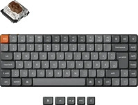 Keychron K3M-H3-DE, Keychron K3 Max (US, Kabellos) (K3M-H3-DE) Grau/Orange