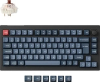 Keychron V1M-D3-DE, Keychron V1 Max (schwarz/blaugrau, DE-Layout, Gateron Jupiter