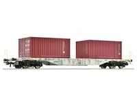 Roco H0 Ro Containertragwagen, Aae (Dc) (Spur H0)