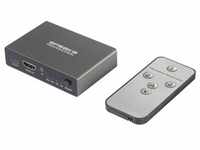SpeaKa Professional SP-HDS-210 3 Port HDMI-Switch Ultra HD-fähig 7680 x 4320...