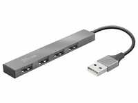 Trust 23786, Trust I/O-HUB MINI-USB 4PORT/23786 (USB A) Silber