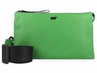 Braun Büffel, Handtasche, Capri Umhängetasche RFID Schutz Leder 23 cm, Grün