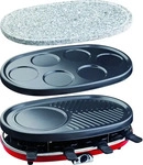 H.Koenig RP418, H.Koenig Raclette-Ger&auml;t (RP418) Rot/Schwarz/Grau