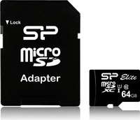 Silicon Power SP064GBSTXBU1V10SP, Silicon Power Elite UHS-I 64GB microSDXC Ad.