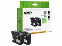 KMP E154D - 2er-Pack - Schwarz - kompatibel - Tintenpatrone (BK), Druckerpatrone