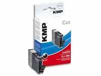 KMP C65 Tintenpatrone kompatibel mit Canon CLI-8 BK (BK), Druckerpatrone