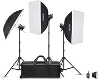 Godox MS300V-D, Godox MS300V D Trio Studio Flash Kit (Set, 300 Ws) (MS300V-D)