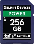 Delkin 4110100673, Delkin POWER UHS-II (V90) 256GB R:300MB/s W:250MB/s (256 GB, SDXC,