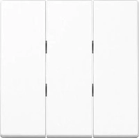 JUNG A593BFWW, JUNG a 500 - Thermoplastische Taste, 3 Tasten, extra gl&auml;nzend,