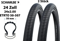 Schwalbe 11100302, Schwalbe Big Apple (24 x 2.00, 50-507) (11100302) Schwarz