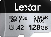 Lexar LMSSIPL128G-BNANG, Lexar Professional Silver Plus (128 GB, microSDXC, U3,