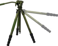 Sirui 781047, Sirui CT04 Dreibeinstativ mit Videoneiger CT5 Matt Gr&uuml;n Aluminium